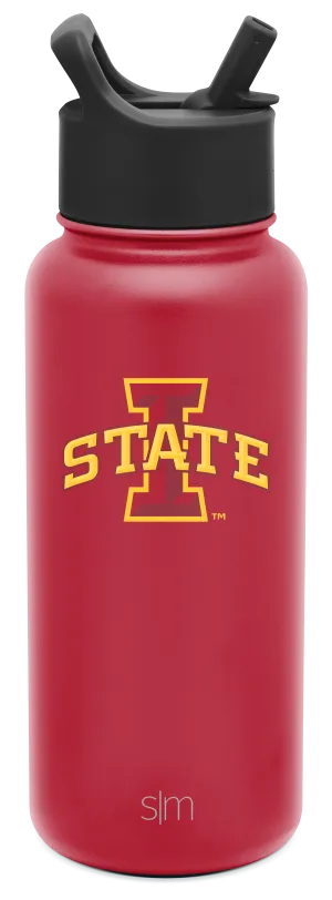 Collegiate Summit Water Bottle with Straw Lid