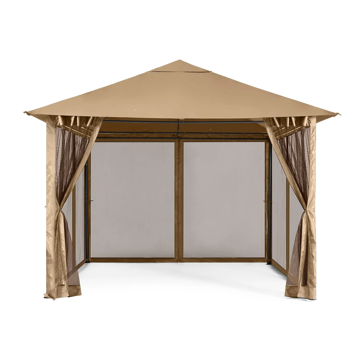 11x11FT Outdoor Patio Gazebo Canopy with Mosquito Netting