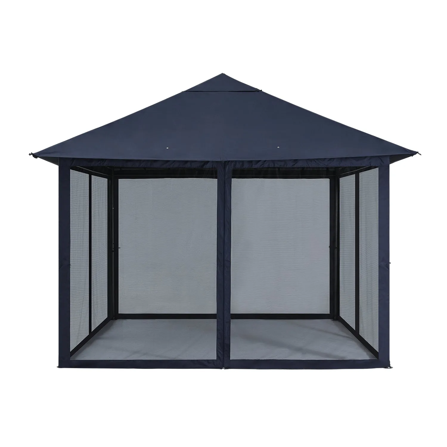 11x11FT Outdoor Patio Gazebo Canopy with Mosquito Netting