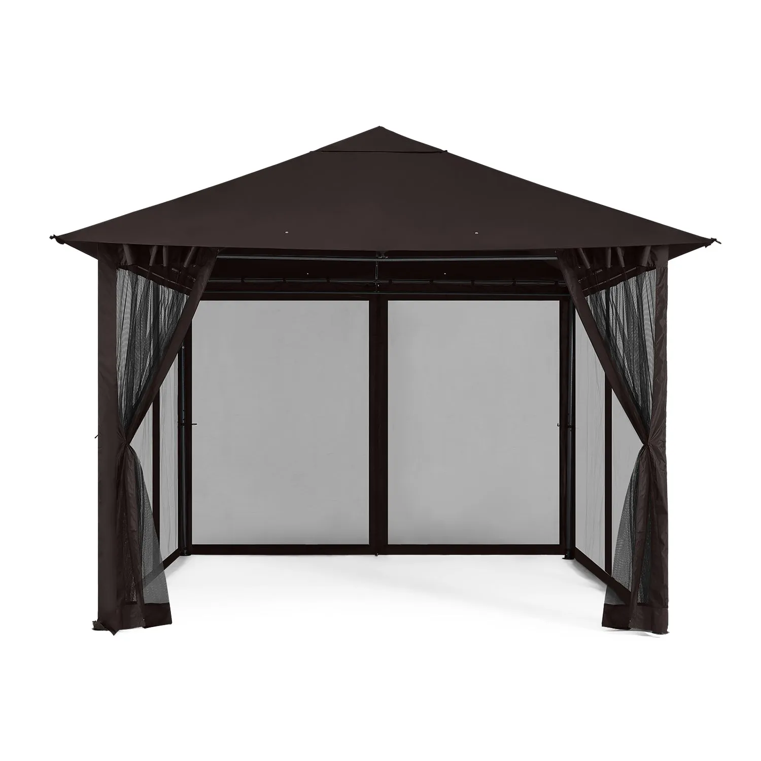 11x11FT Outdoor Patio Gazebo Canopy with Mosquito Netting