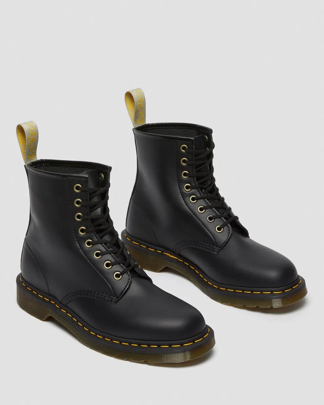 1460 Black Vegan Felix Rub Dr. Marten 8 Eye Boots