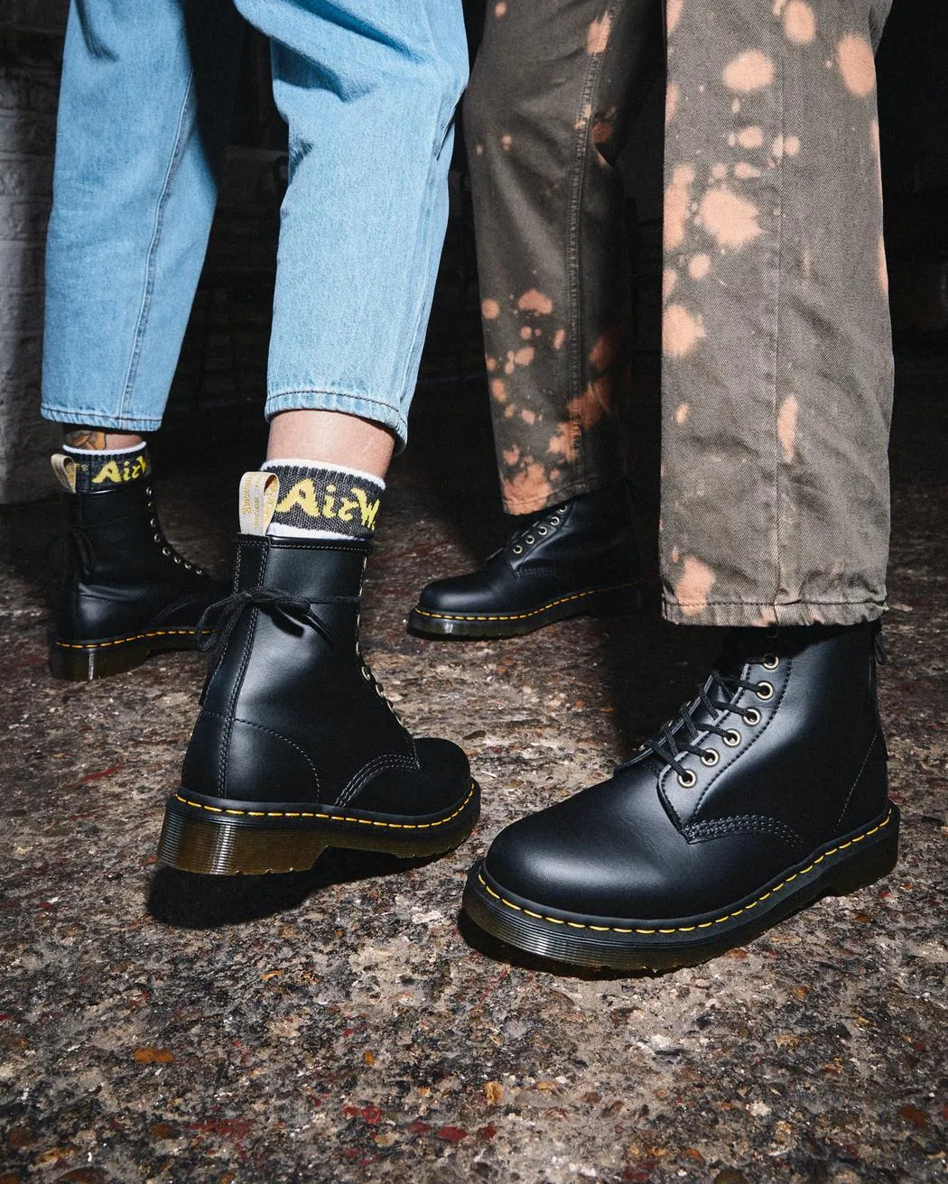 1460 Black Vegan Felix Rub Dr. Marten 8 Eye Boots