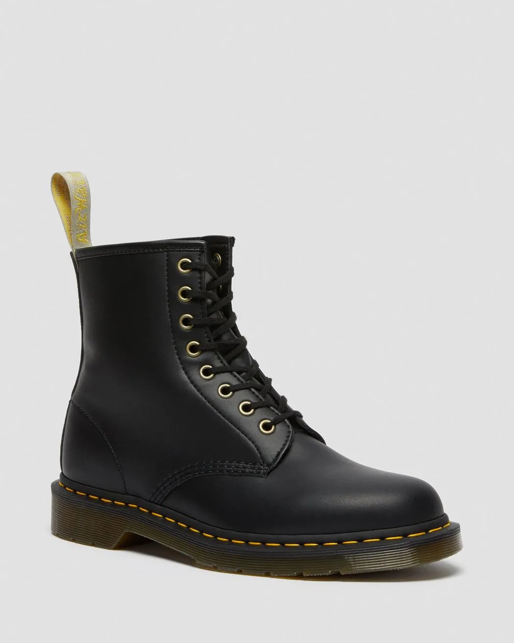 1460 Black Vegan Felix Rub Dr. Marten 8 Eye Boots