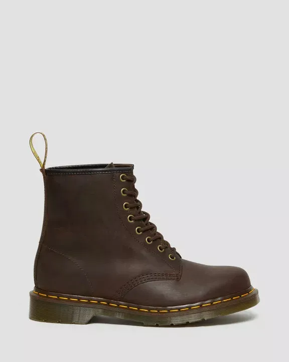 Dr. Marten 1460 8-Eye Boots in Dark Brown Crazy Horse Leather