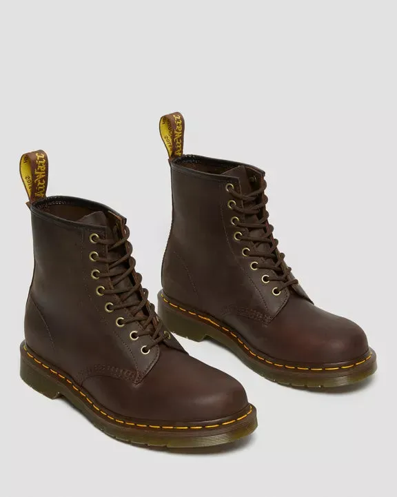 Dr. Marten 1460 8-Eye Boots in Dark Brown Crazy Horse Leather