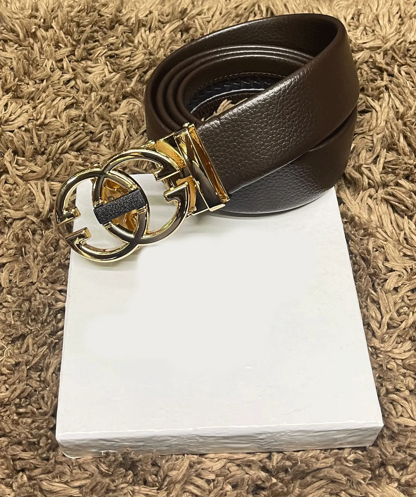 2022 New High-Grade Embossing Automatic Men's Leather Belt-JonasParamount