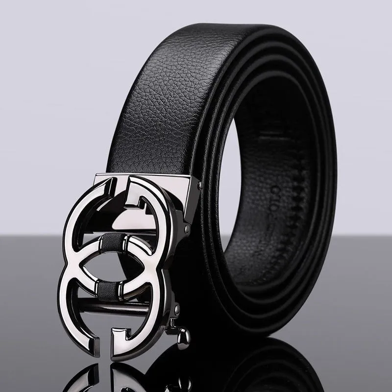 2022 New High-Grade Embossing Automatic Men's Leather Belt-JonasParamount