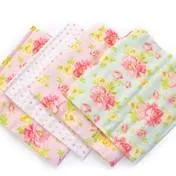 4 PK Rolled Blankets - Heart & Rose