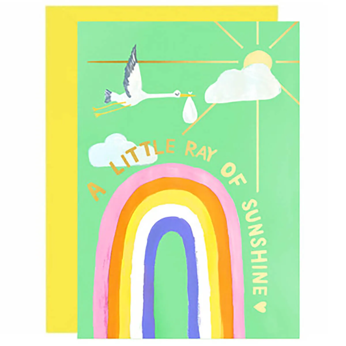 A Little Ray Of Sunshine Greetings Card by Ickaprint