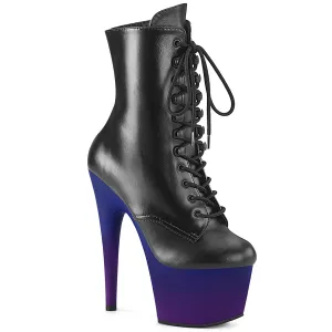 ADORE-1020BP Pleaser Shoes Purple Ombre Platform Stripper Boot