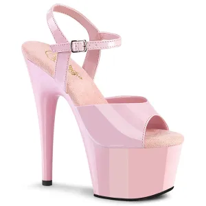 ADORE-709 Pink & Black Ankle Peep Toe High Heel