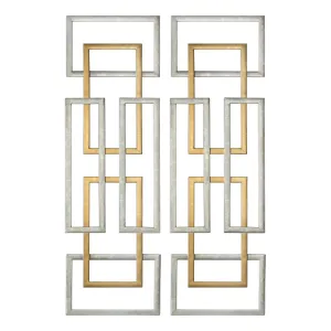 Aerin Geometric Wall Art, S/2