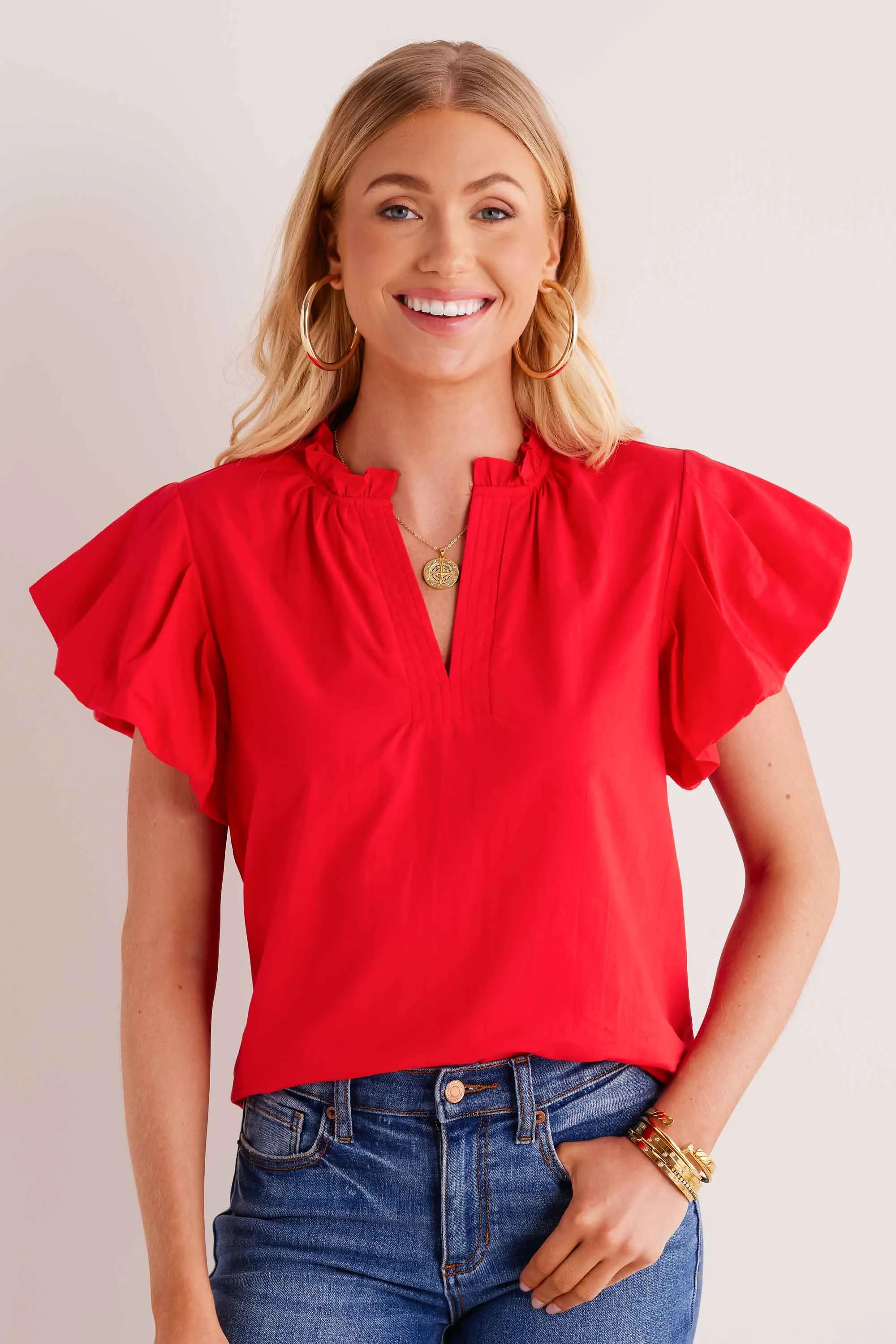 Agnes Top- Red