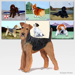 Airedale Terrier Scenic Cutting Board