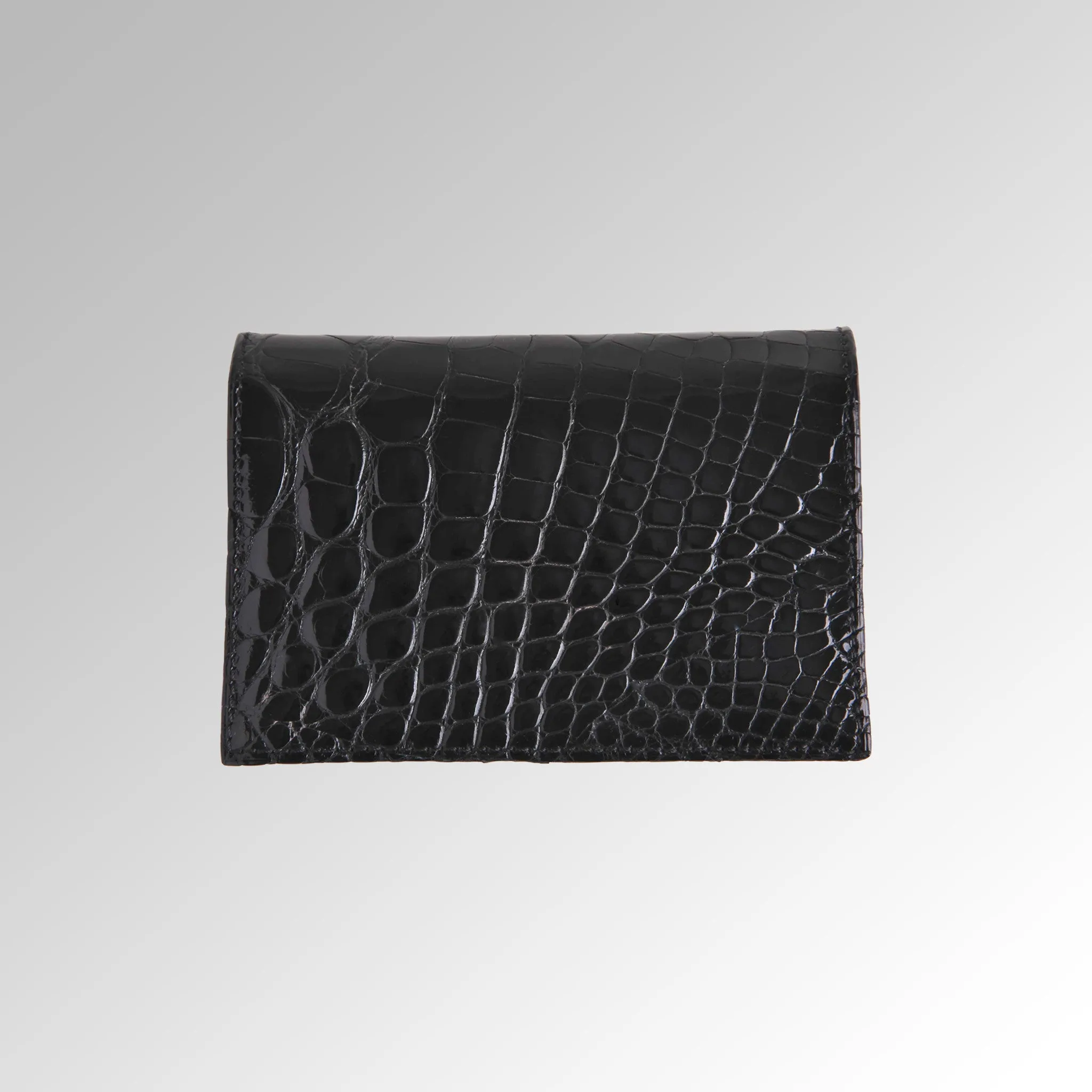 ALLIGATOR GUSSET CREDIT CARD CASE