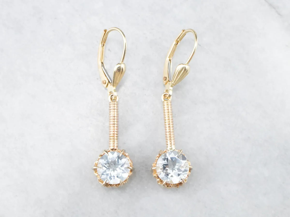 Aquamarine Drop Earrings