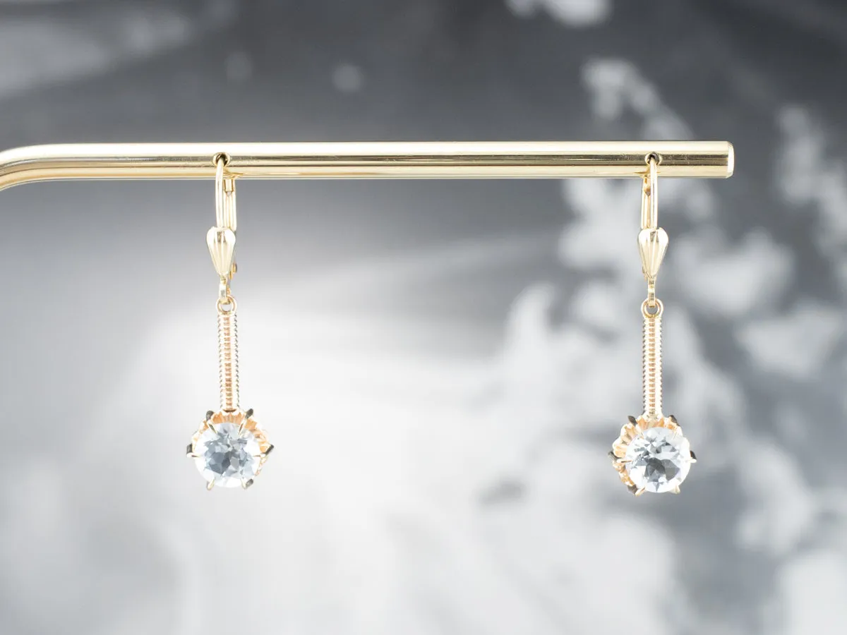 Aquamarine Drop Earrings