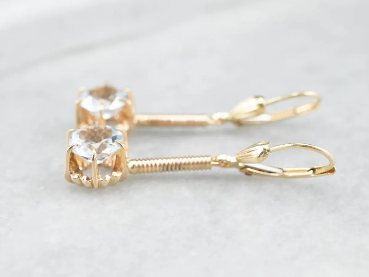 Aquamarine Drop Earrings