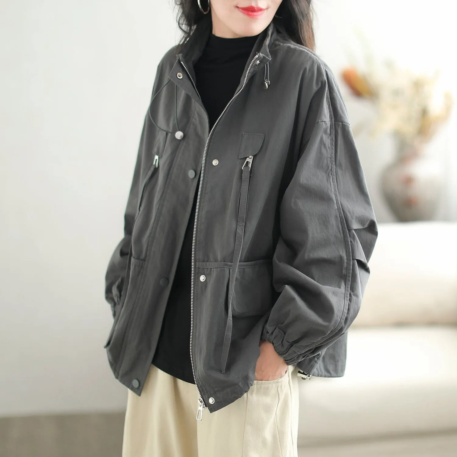 Autumn Stylish Casual Loose Fashion Patchwork Jacket