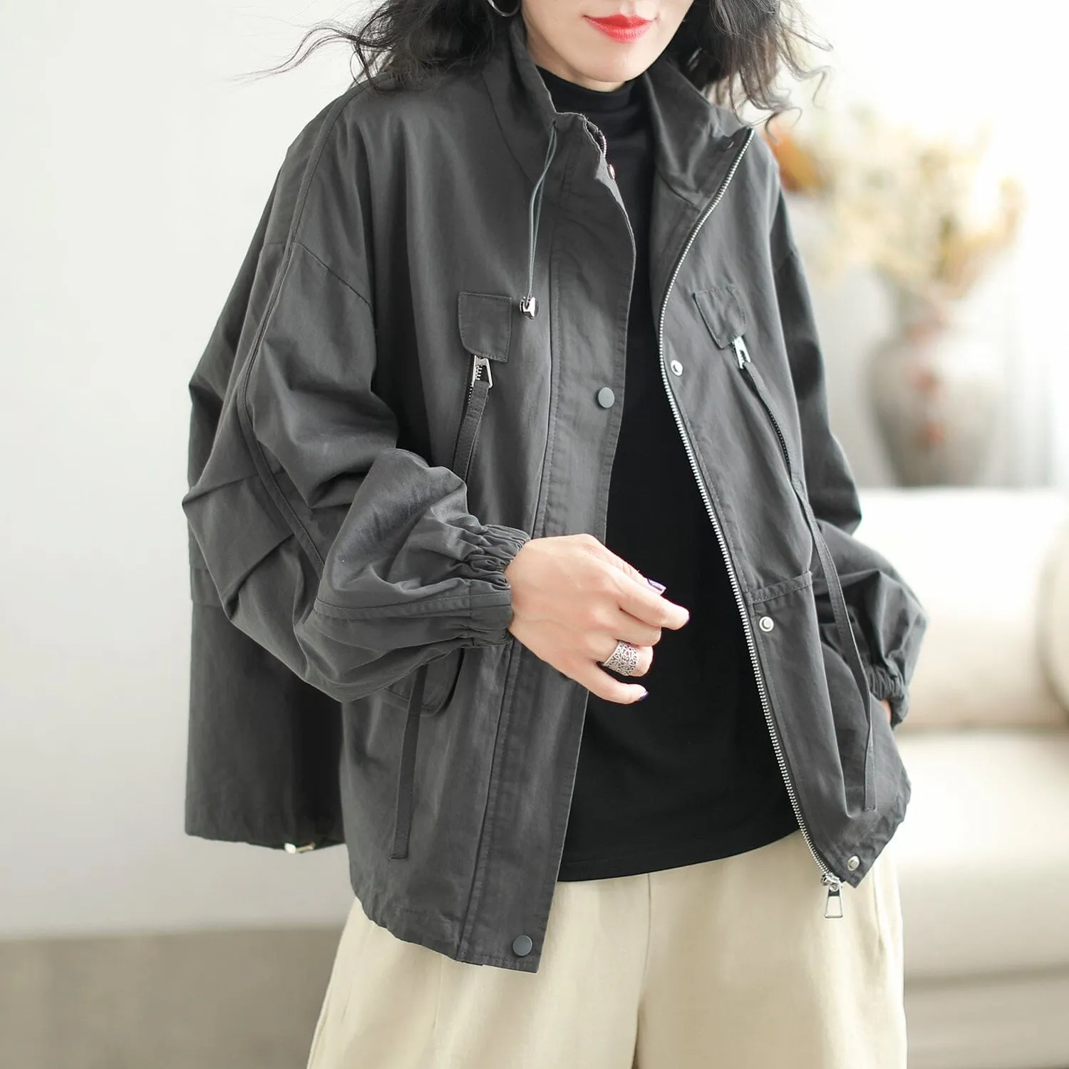 Autumn Stylish Casual Loose Fashion Patchwork Jacket