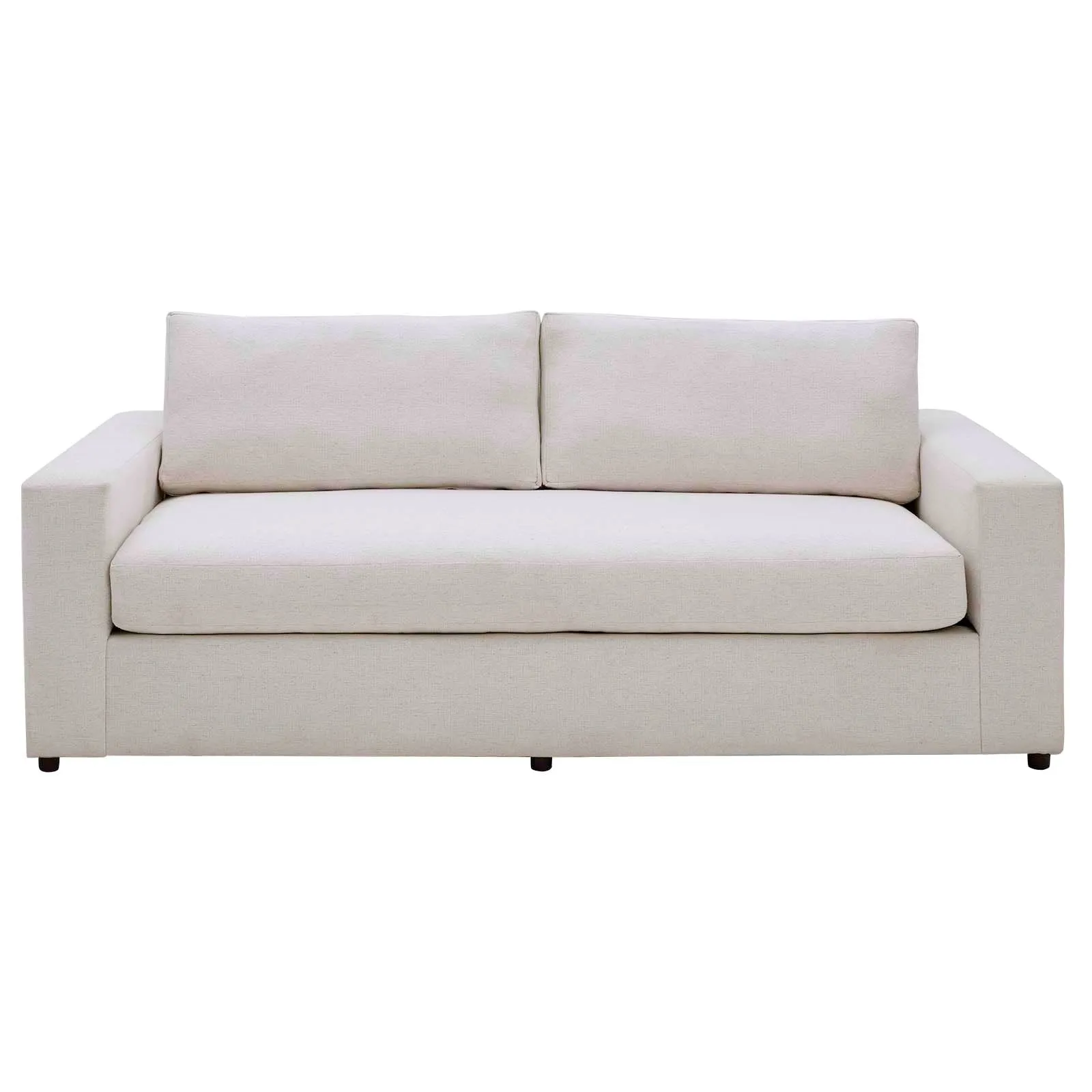 Avendale Linen Blend Sofa – Made in the USA With Bench Seat Cushion by Modway