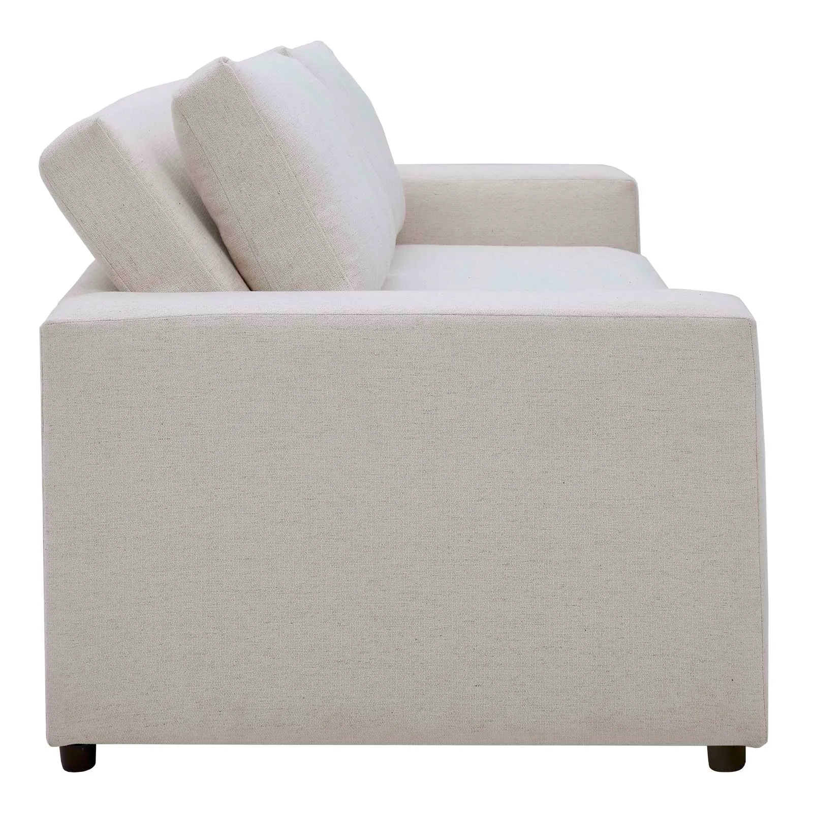 Avendale Linen Blend Sofa – Made in the USA With Bench Seat Cushion by Modway