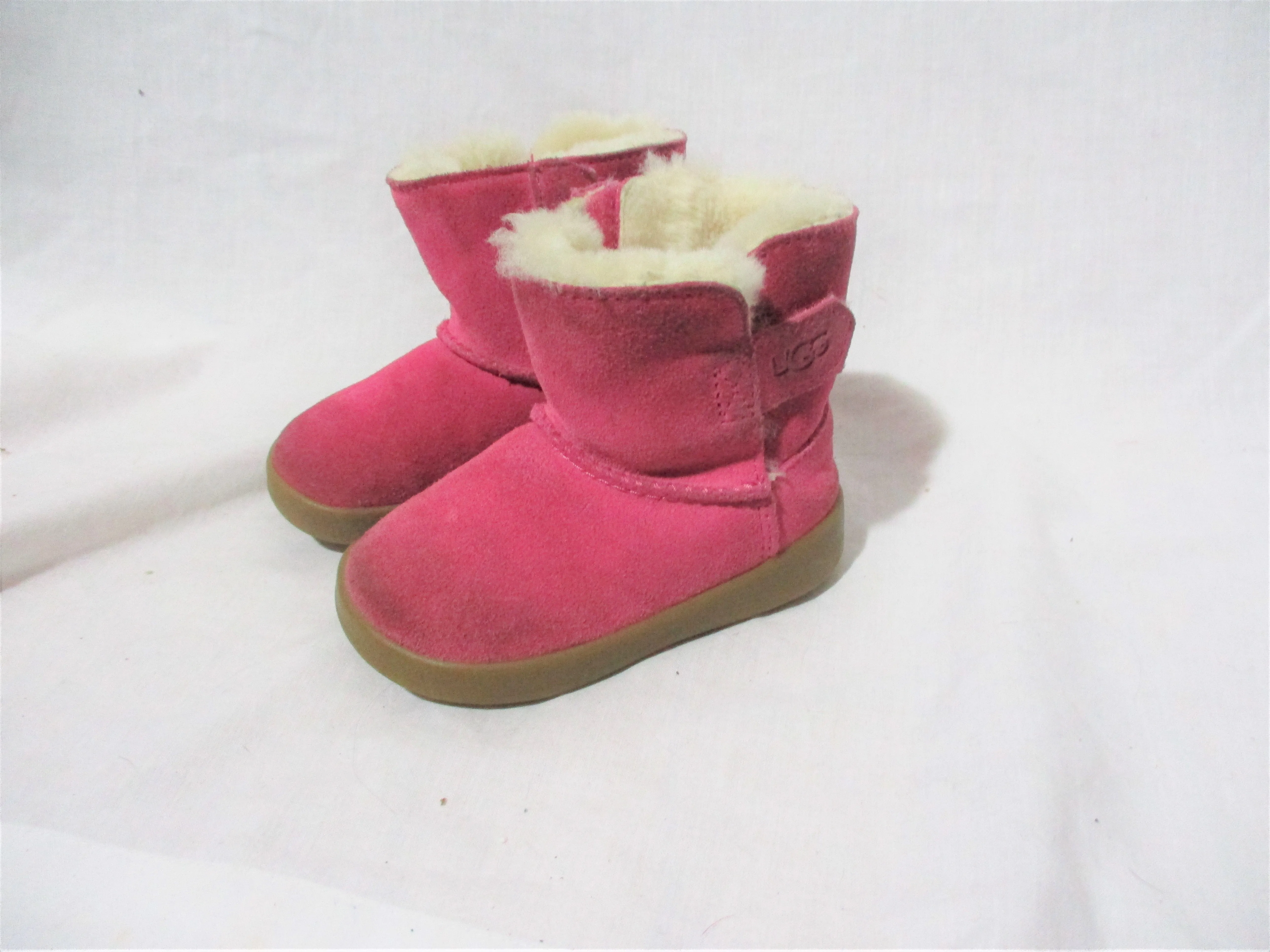 Baby Infant UGG AUSTRALIA Kids' Keelan Suede Boot Crib Shoes PINK 4/5