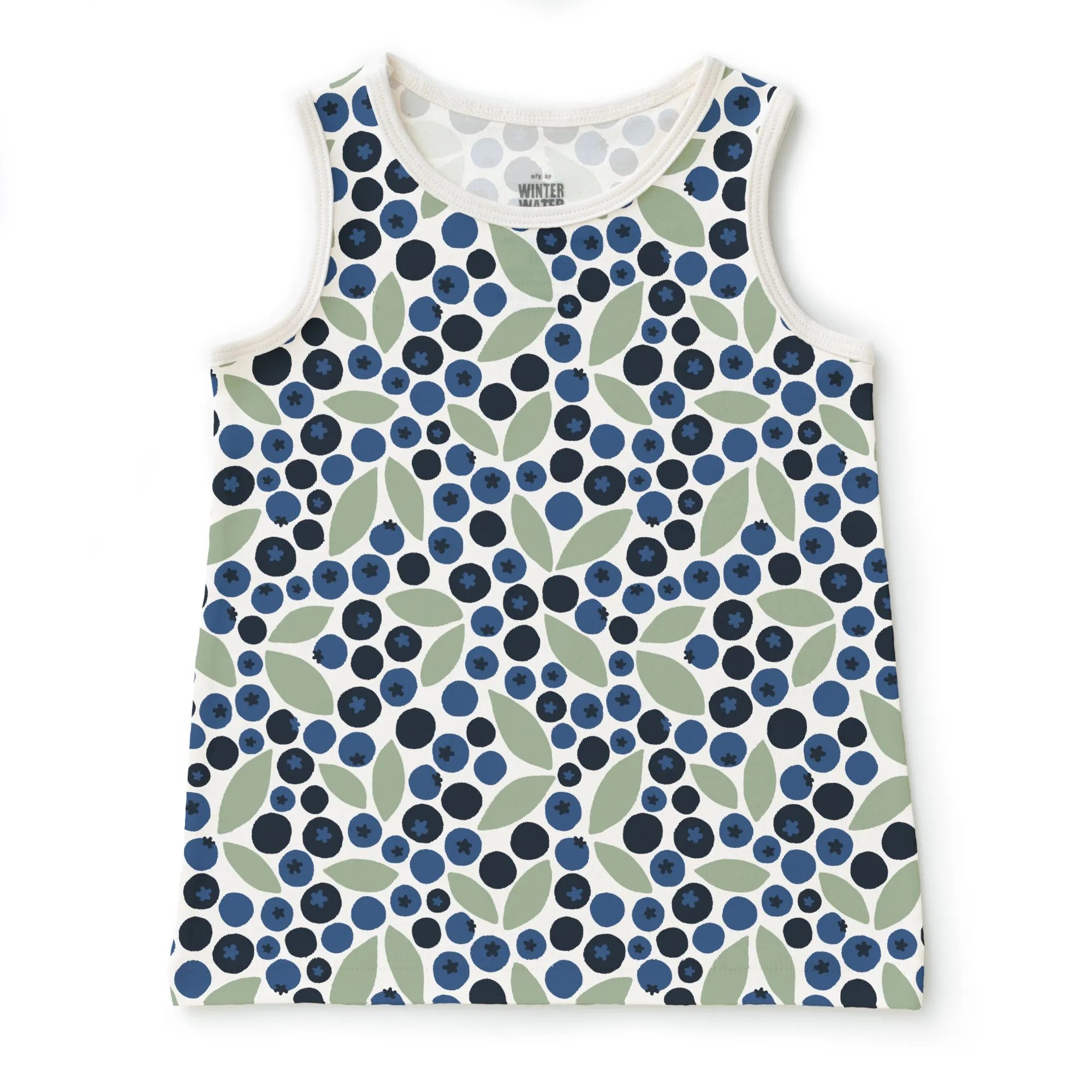 Baby Tank Top - Berries Blue & Green