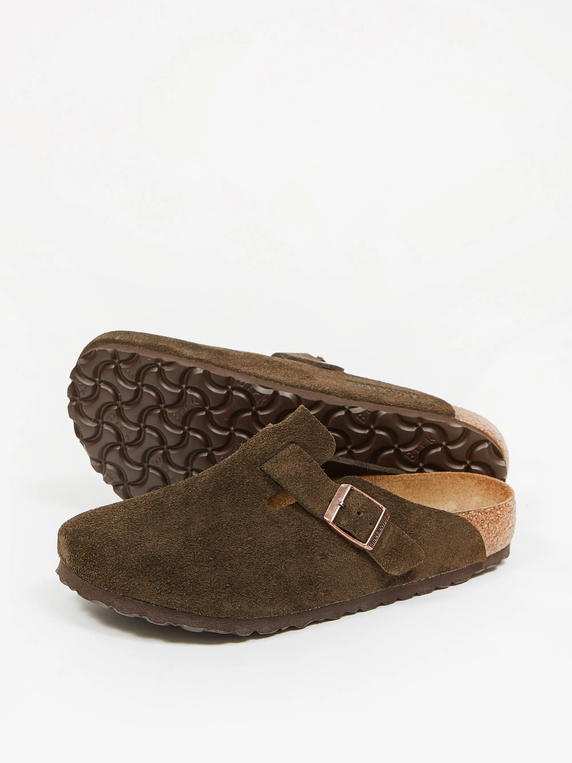 Birkenstock Boston Suede W - Mocca