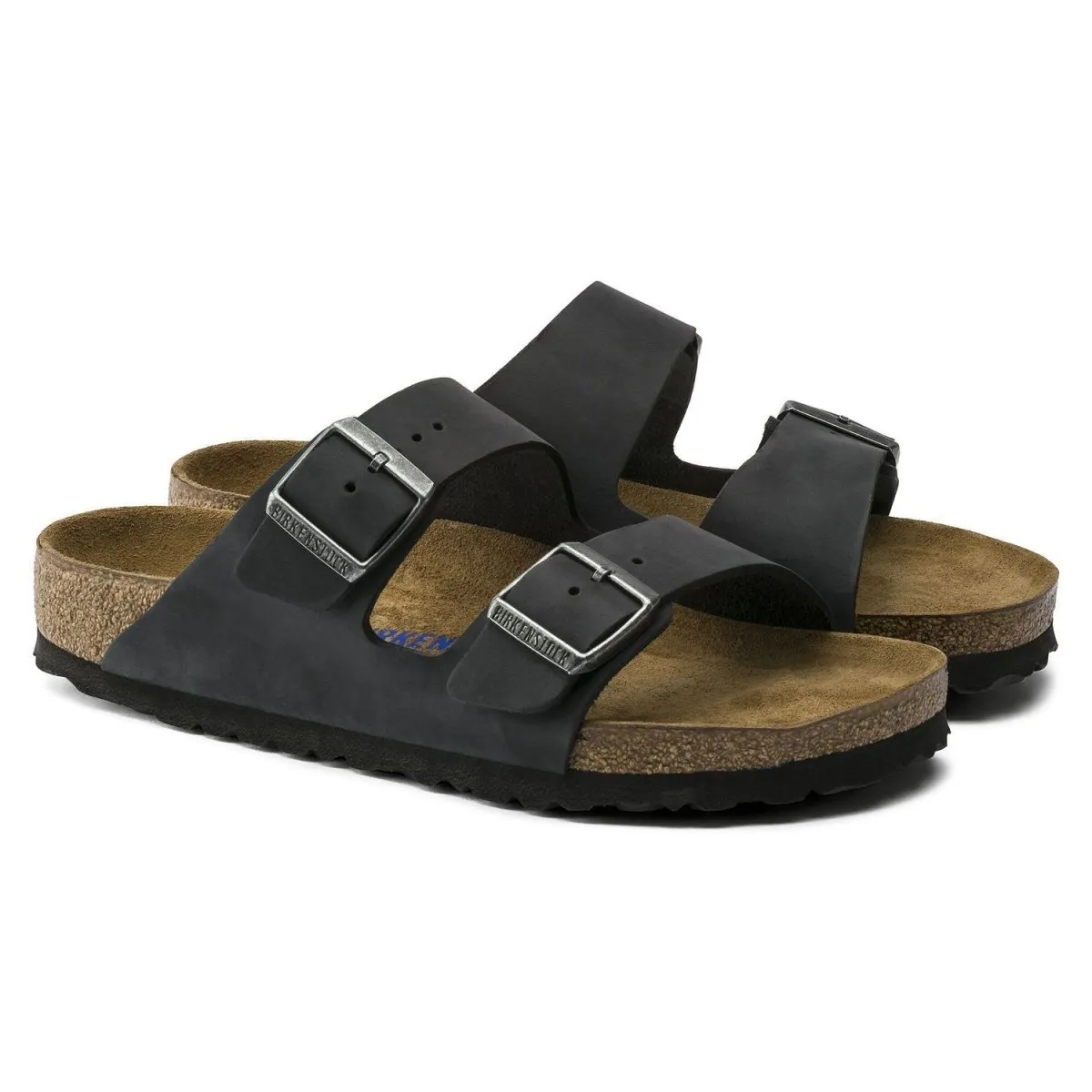 Birkenstock Men's Arizona Soft Footbed Black Oiled Leather