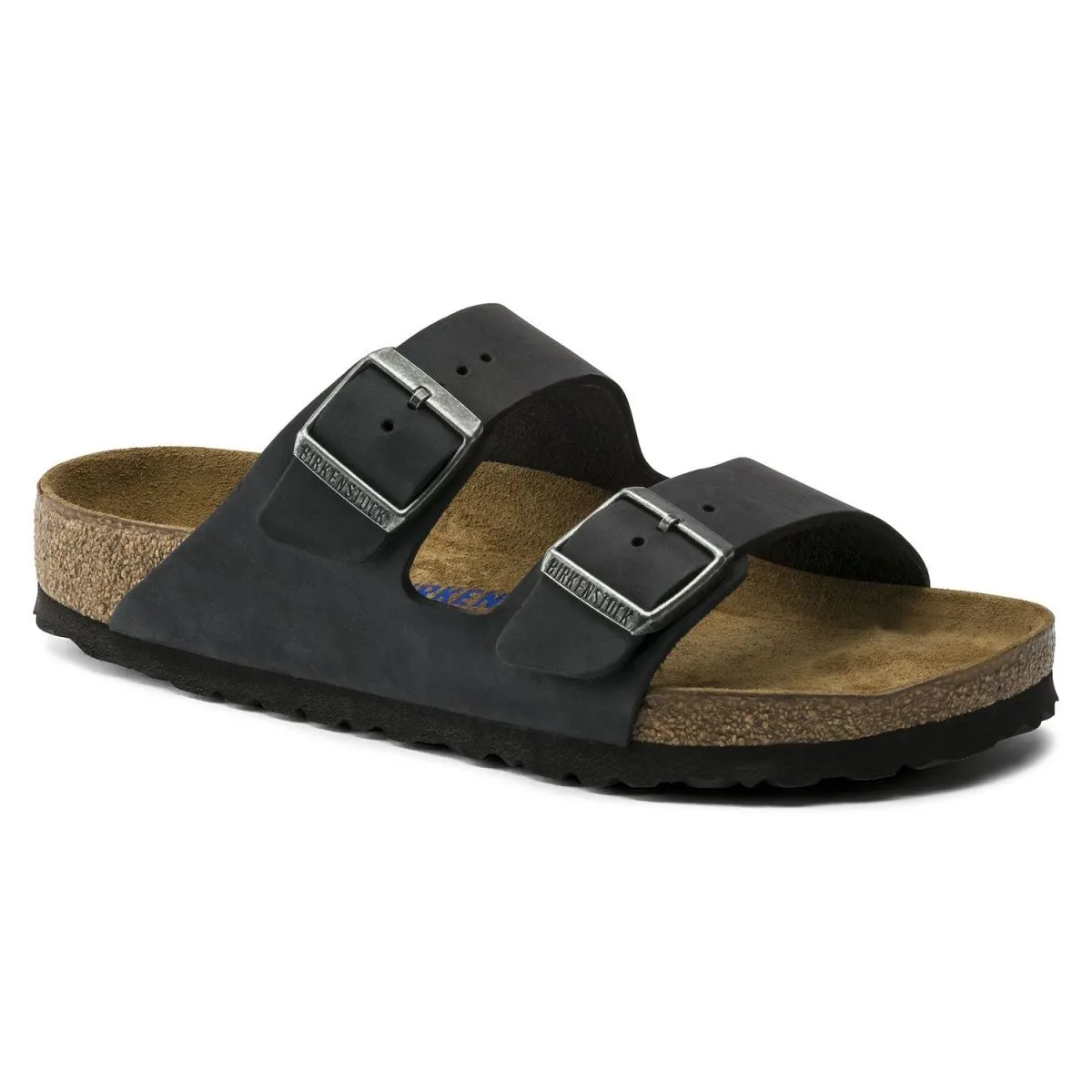 Birkenstock Men's Arizona Soft Footbed Black Oiled Leather