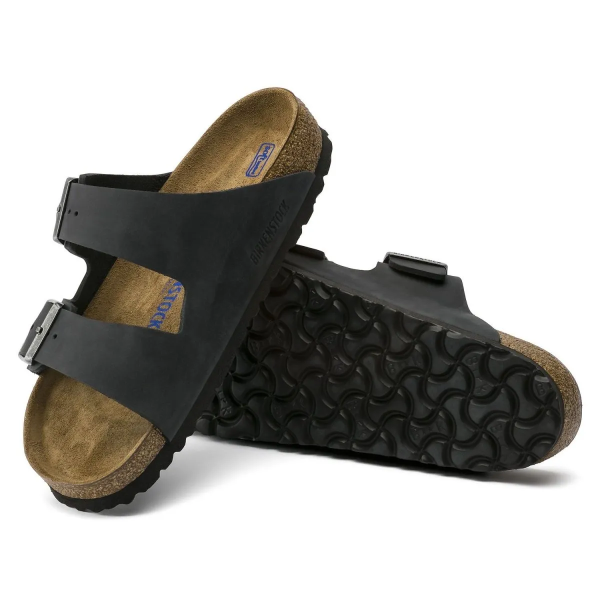 Birkenstock Men's Arizona Soft Footbed Black Oiled Leather