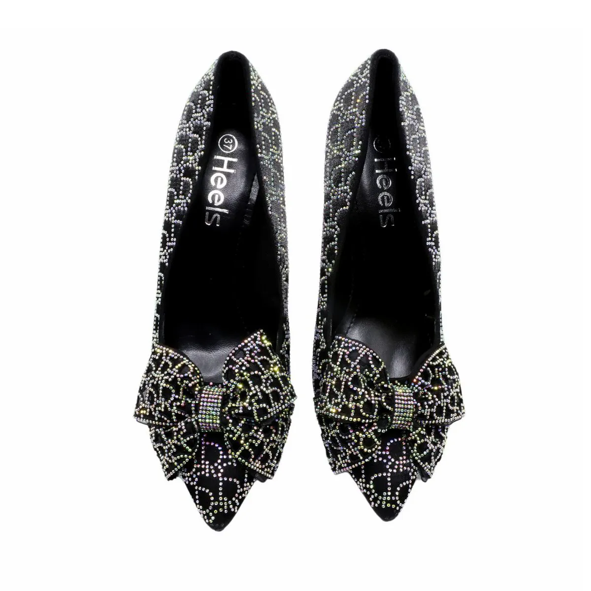 Black Fancy Court Shoes L00870012