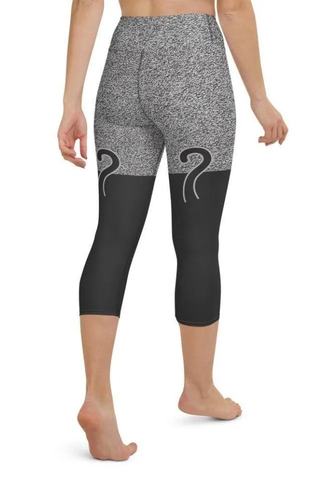 Black Kitty Yoga Capris