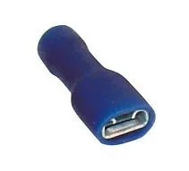 Blue Fully Insulated 6.3mm Female Spade Terminals / Pack of 100 / Most Popular