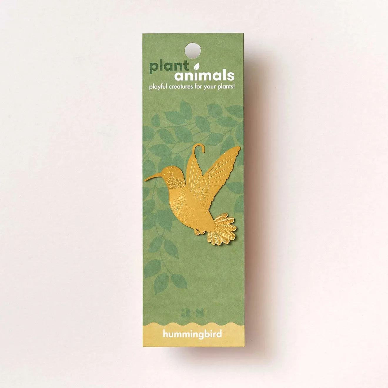 Brass Plant Accessory: Hummingbird