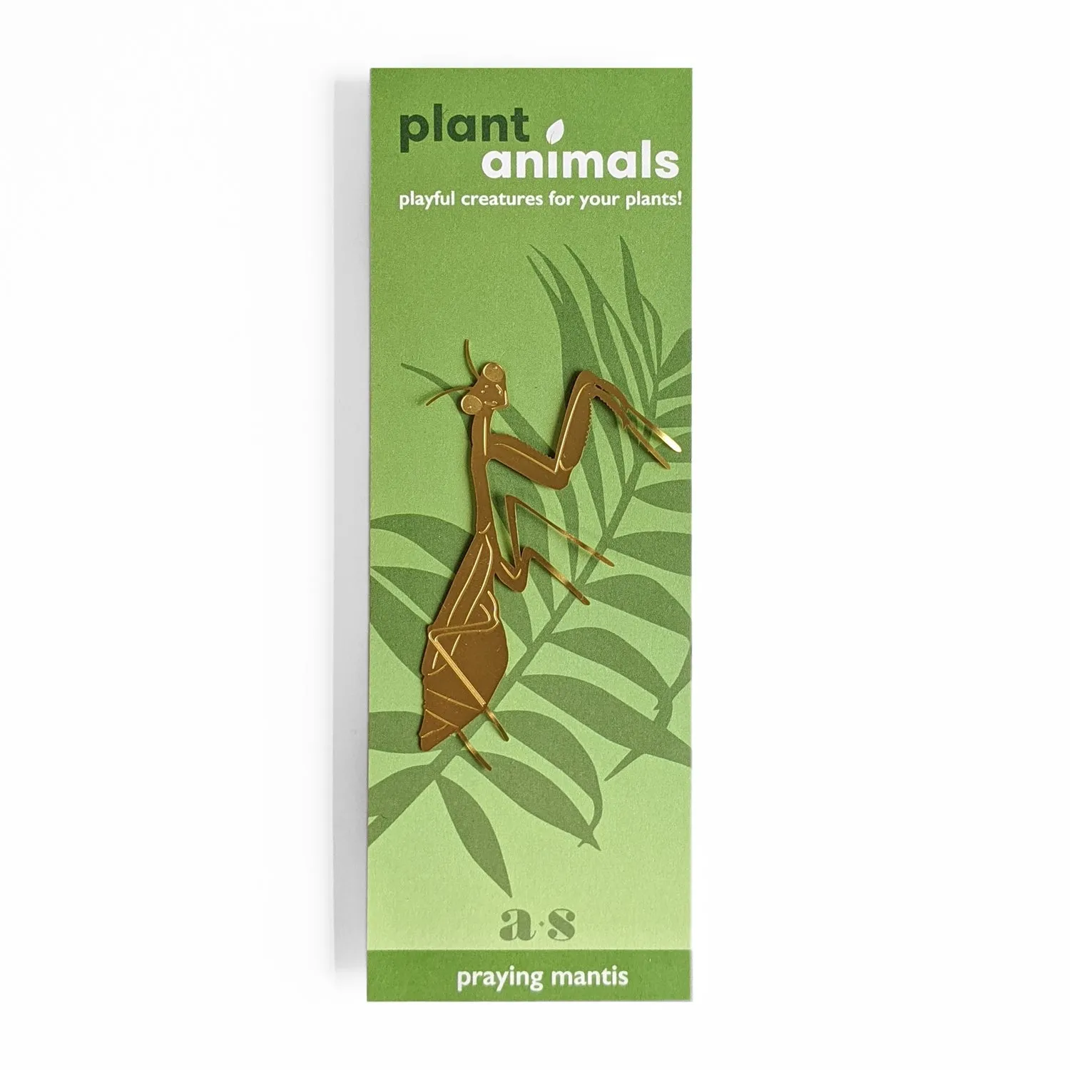 Brass Plant Accessory: Praying Mantis