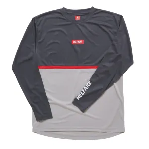 Cadence Long Sleeve Jersey | Grey & Red