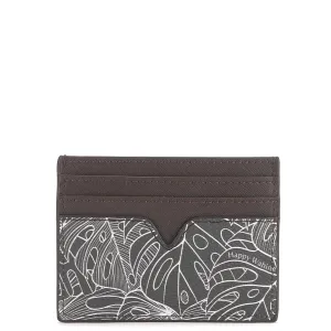 Card Case Meilany Monstera Lines Grey