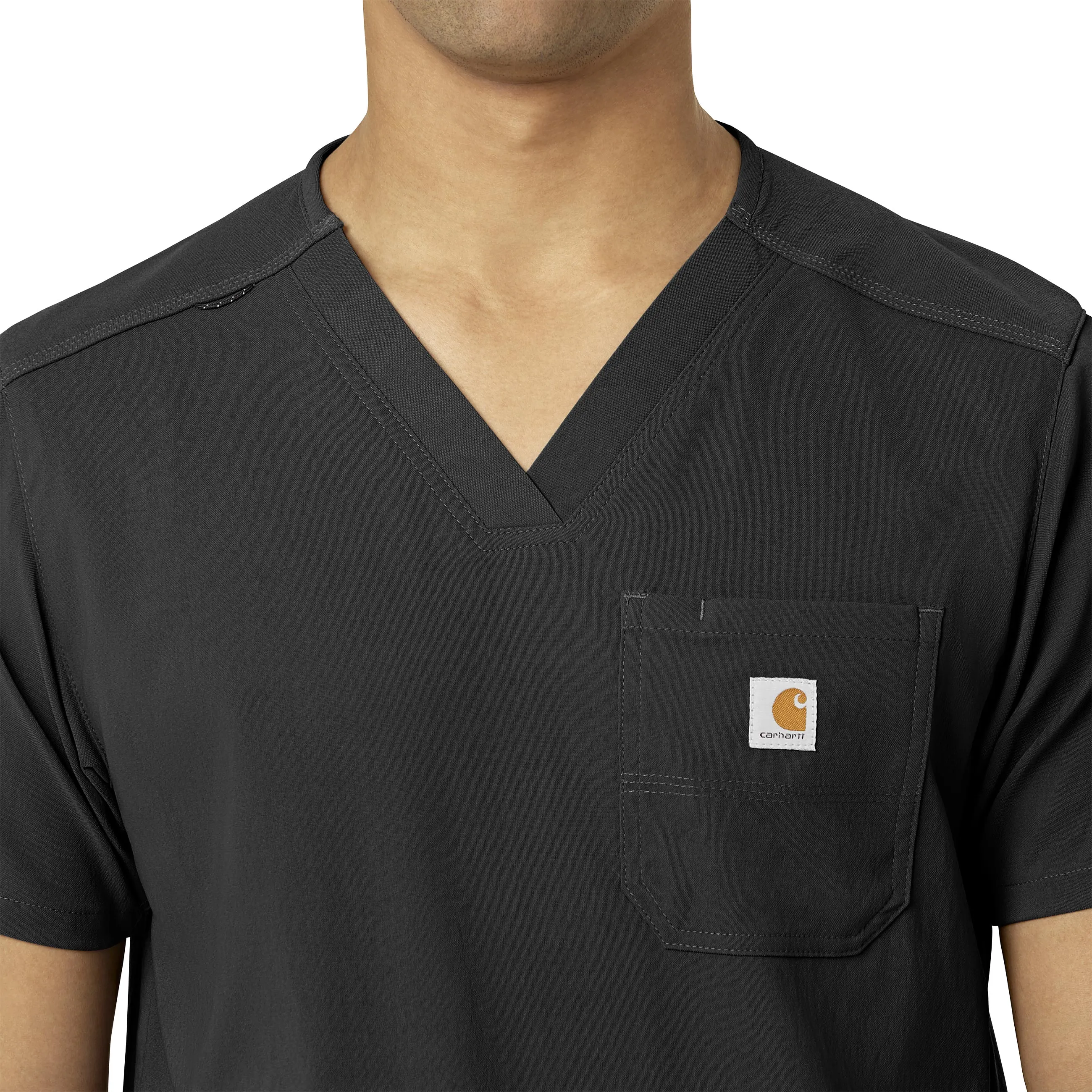 Carhartt Rugged Flex Peak Men's 5-Pocket V-Neck Scrub Top - Black