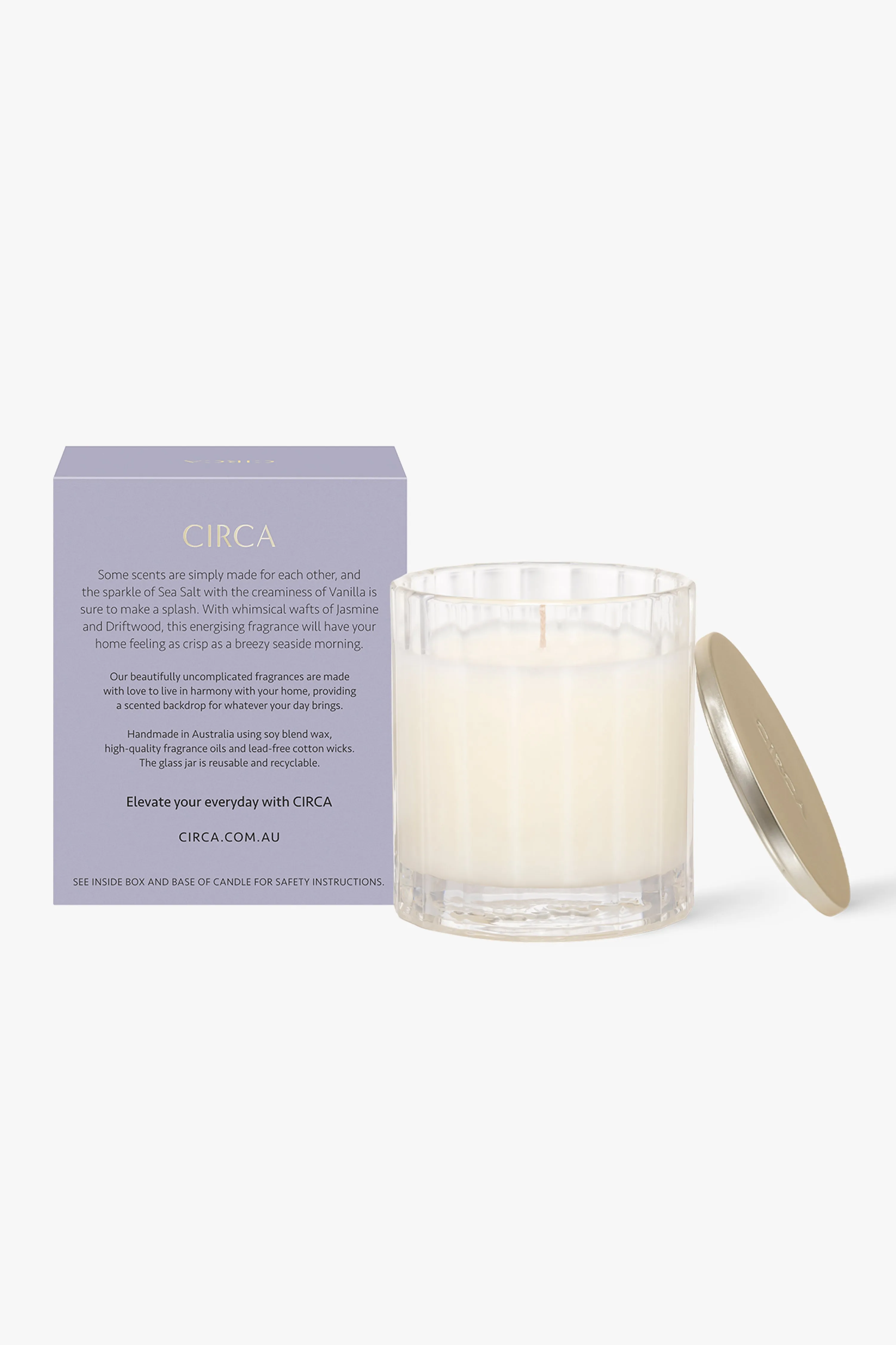 CH Sea Salt   Vanilla Candle 60g