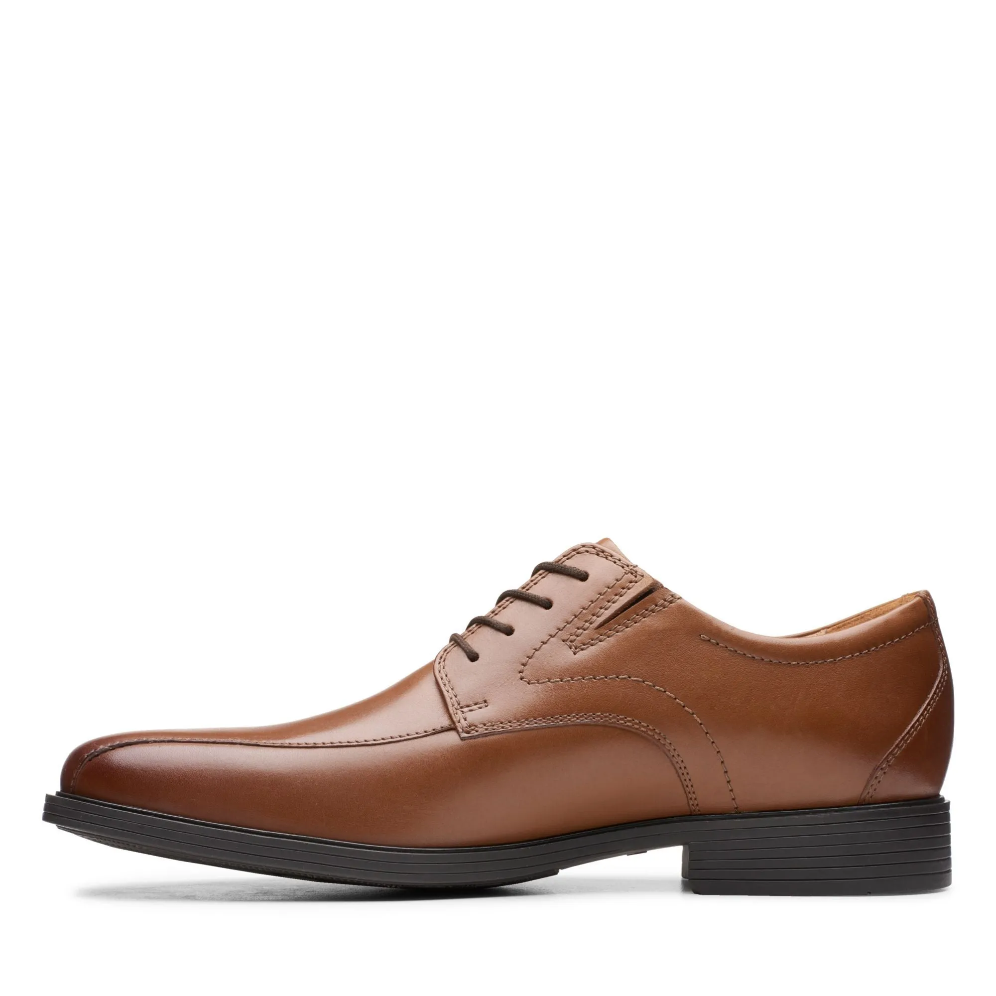 Clarks Whiddon Pace Dark Tan Leather