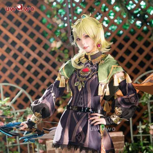 【Clearance】[Last Batch]Uwowo Genshin Impact: Collei Girl Sumeru Dendro Avidya Forest Ranger Trainee Cosplay Costume