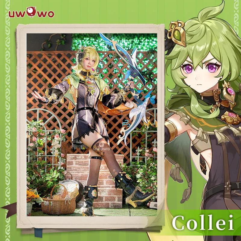 【Clearance】[Last Batch]Uwowo Genshin Impact: Collei Girl Sumeru Dendro Avidya Forest Ranger Trainee Cosplay Costume