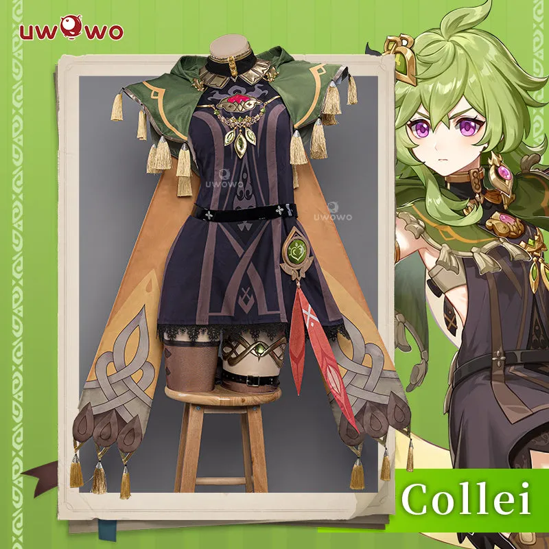 【Clearance】[Last Batch]Uwowo Genshin Impact: Collei Girl Sumeru Dendro Avidya Forest Ranger Trainee Cosplay Costume