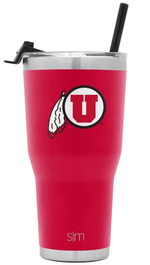 Collegiate Cruiser Tumbler with Flip Lid and Straw