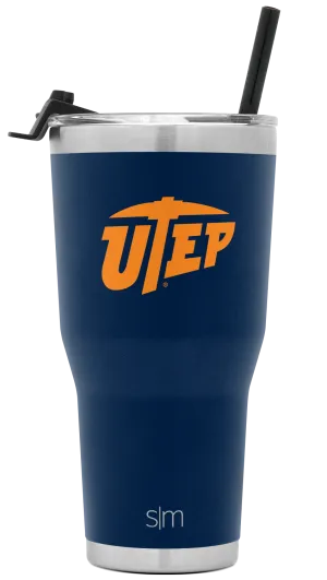 Collegiate Cruiser Tumbler with Flip Lid and Straw