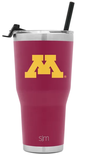 Collegiate Cruiser Tumbler with Flip Lid and Straw