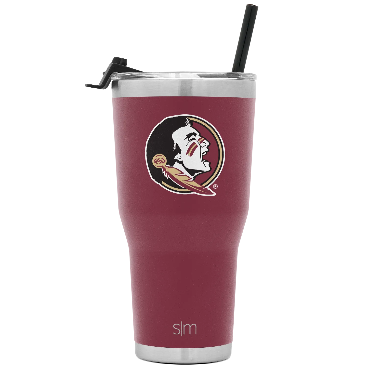 Collegiate Cruiser Tumbler with Flip Lid and Straw