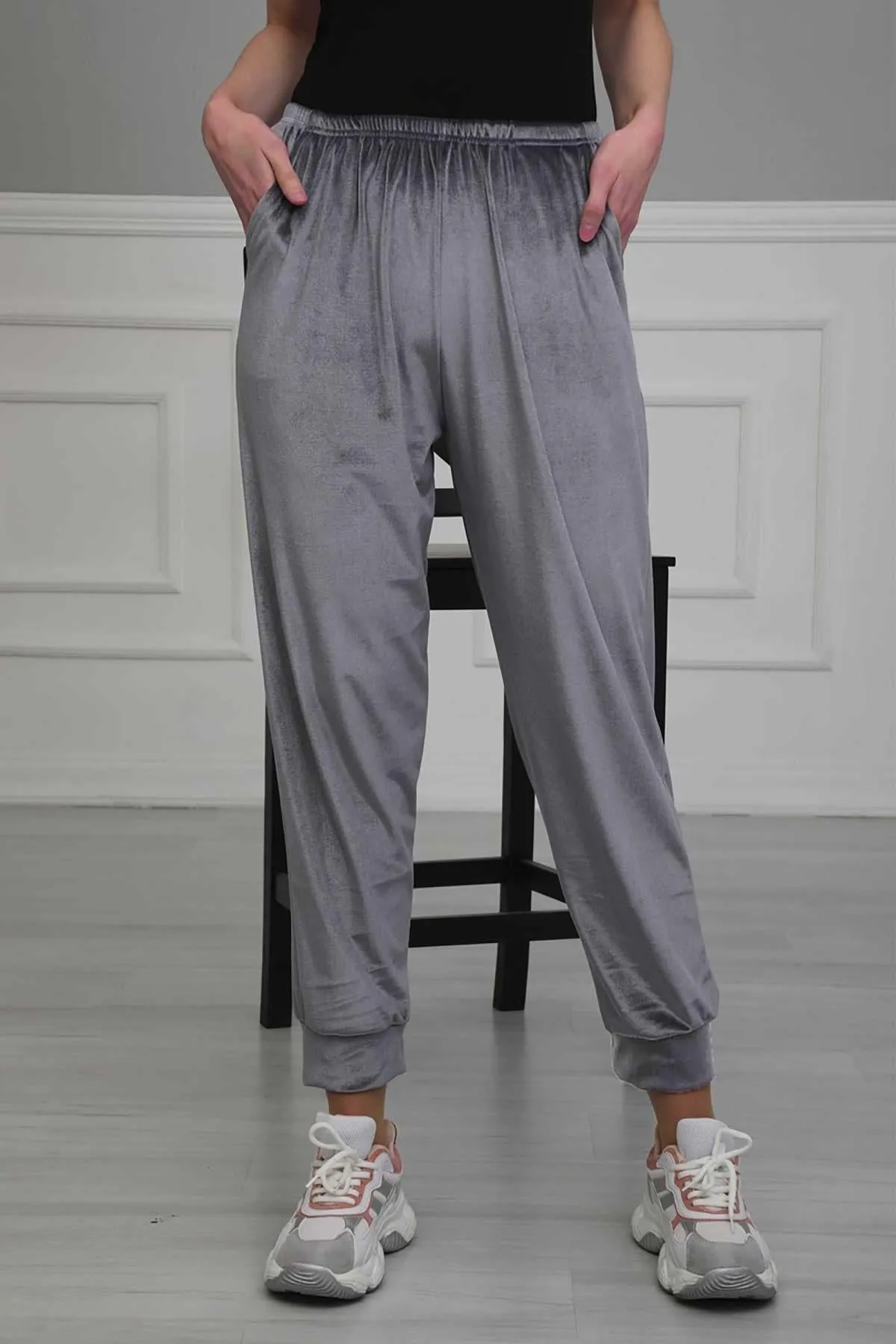 Comfortable Women's Sweatpants Velvet Tracksuit Bottoms Track pants Sportwear One-fits-all,EA-1